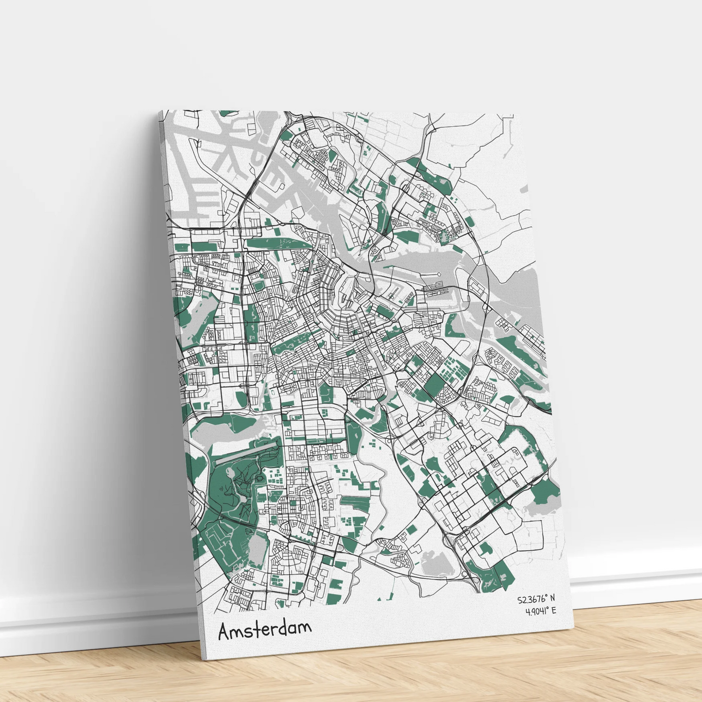 Amsterdam - Térképes vászonkép
