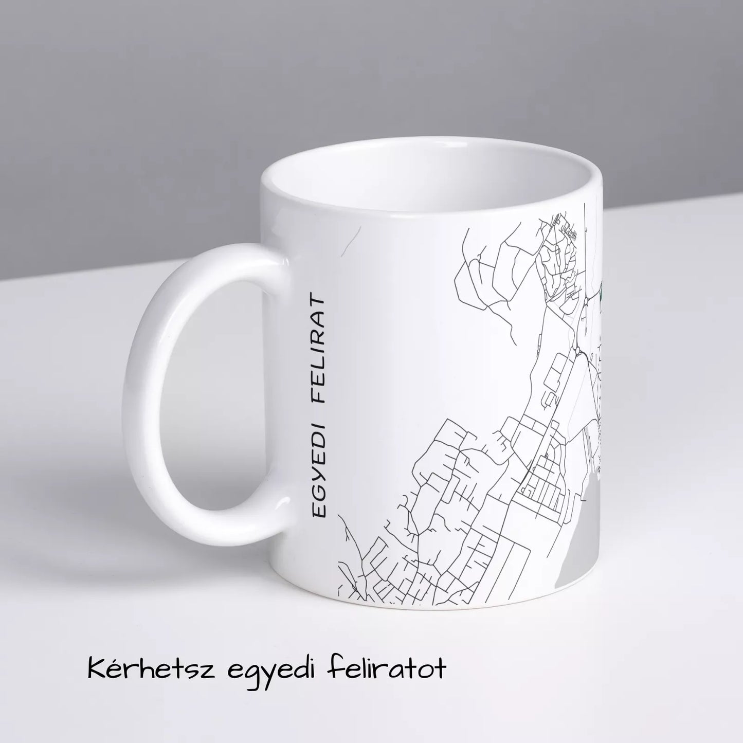 Balatonfűzfő - Térképes bögre