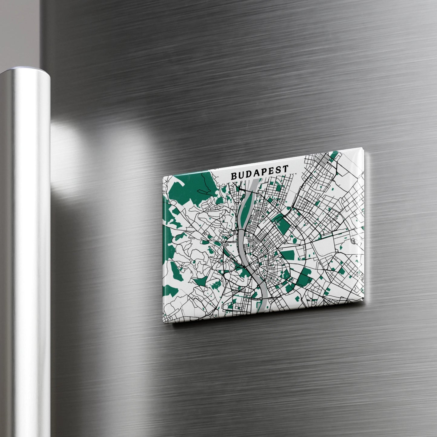 Budapest - Térképes hűtőmágnes