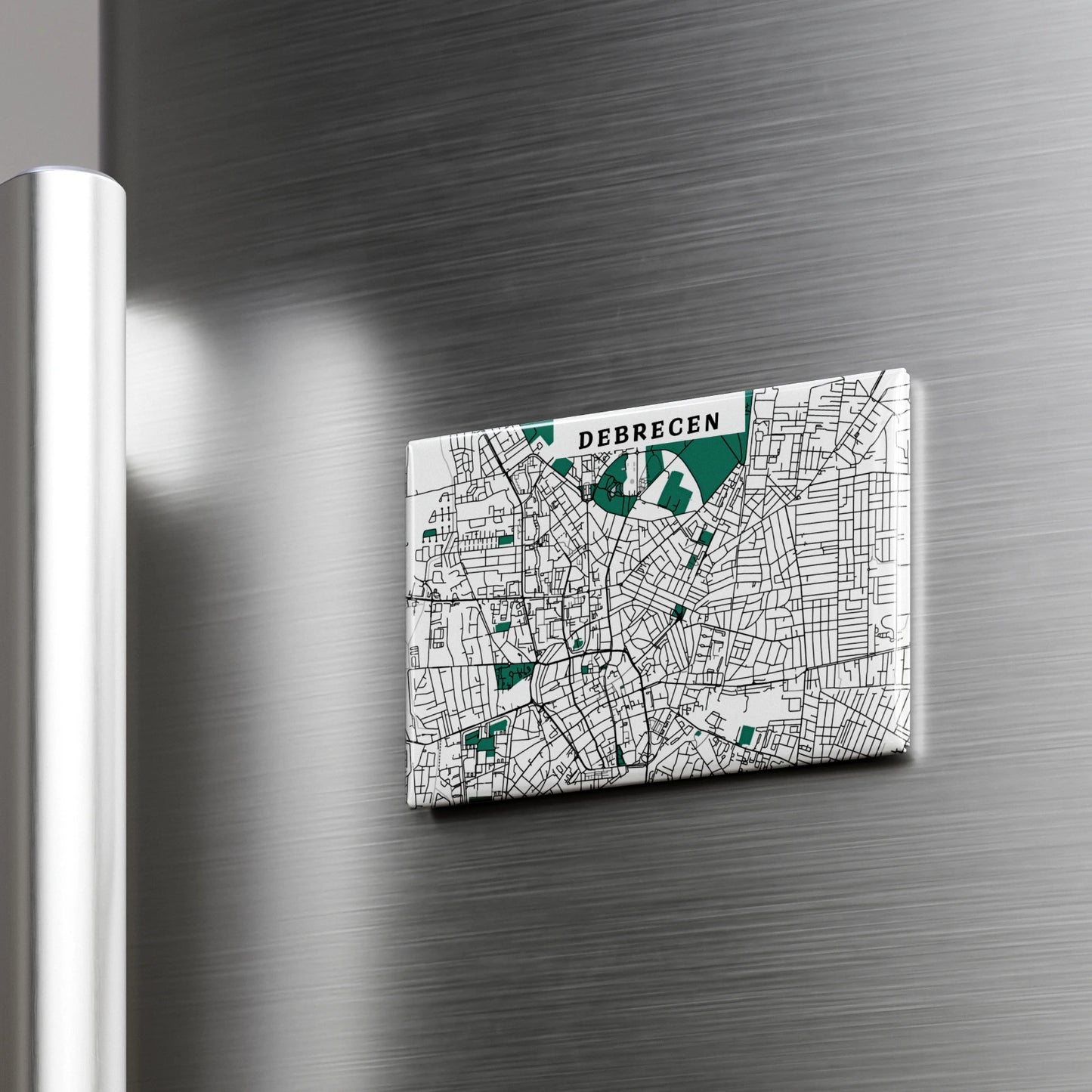 Debrecen - Térképes hűtőmágnes