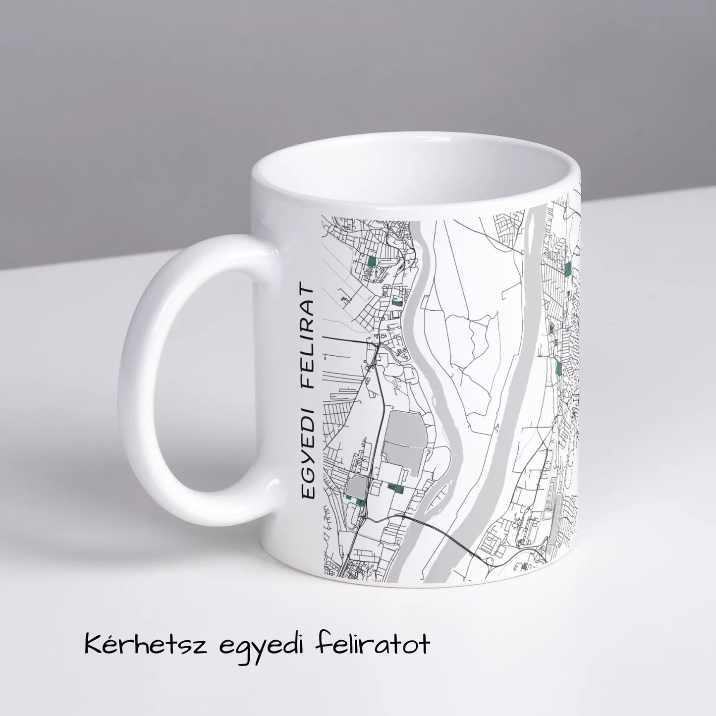 Dunakeszi - Térképes bögre