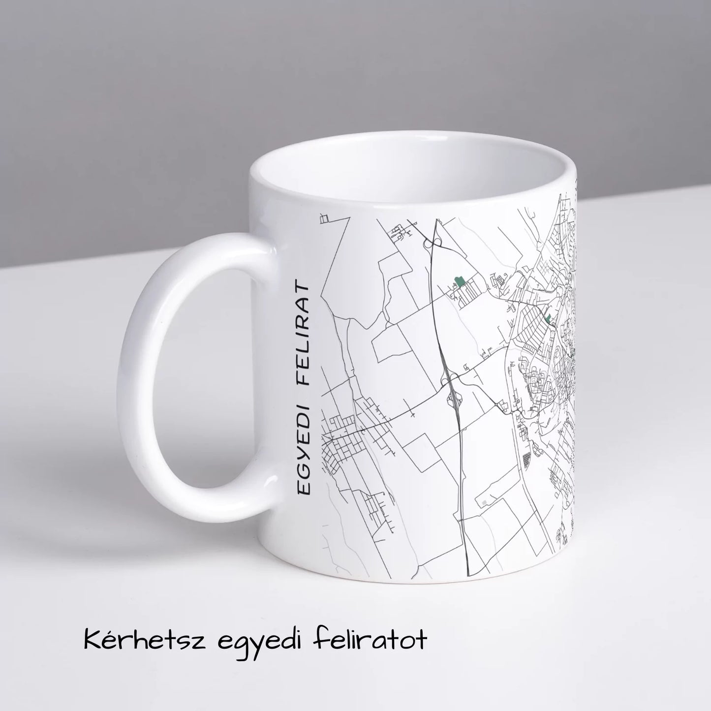 Dunaújváros - Térképes bögre