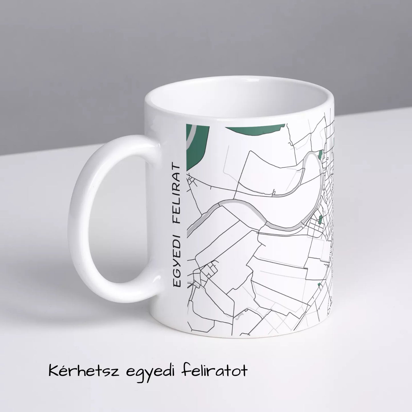 Fegyvernek - Térképes bögre