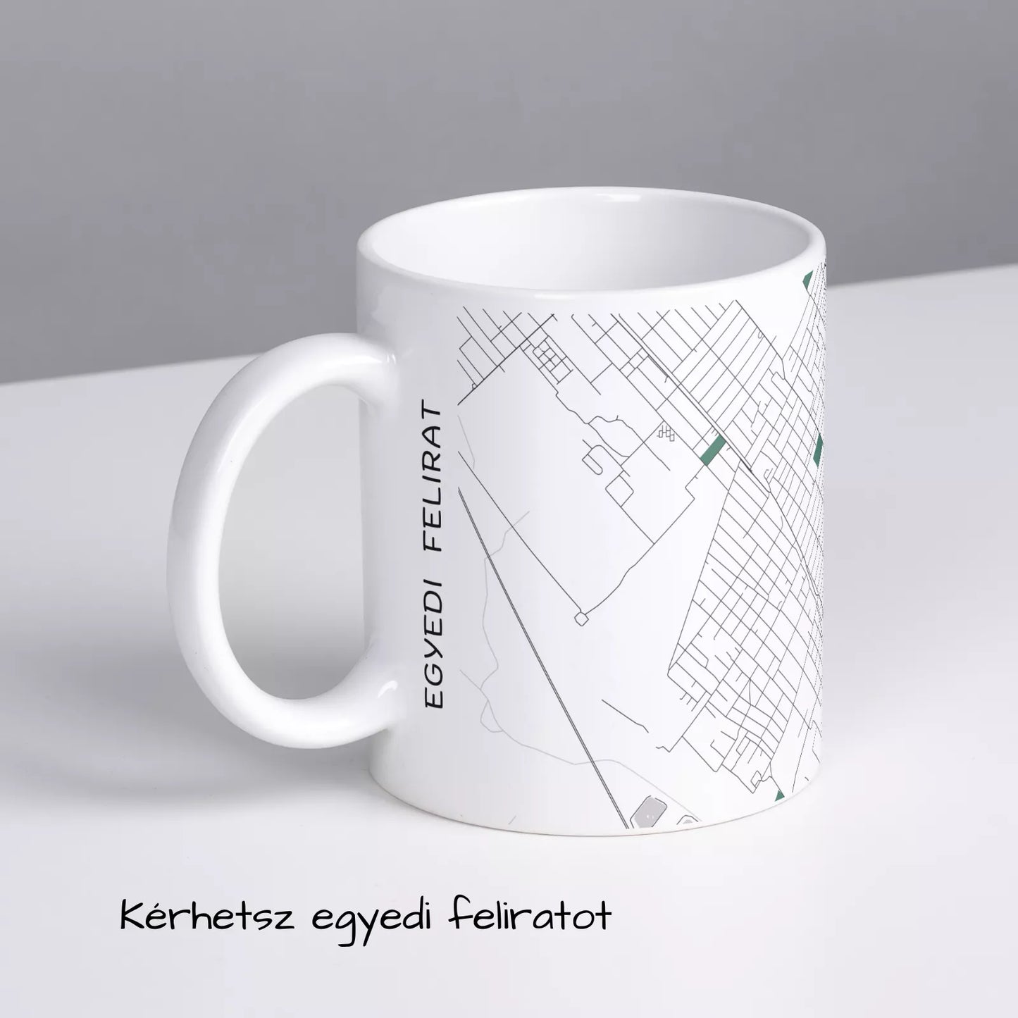 Gyál - Térképes bögre