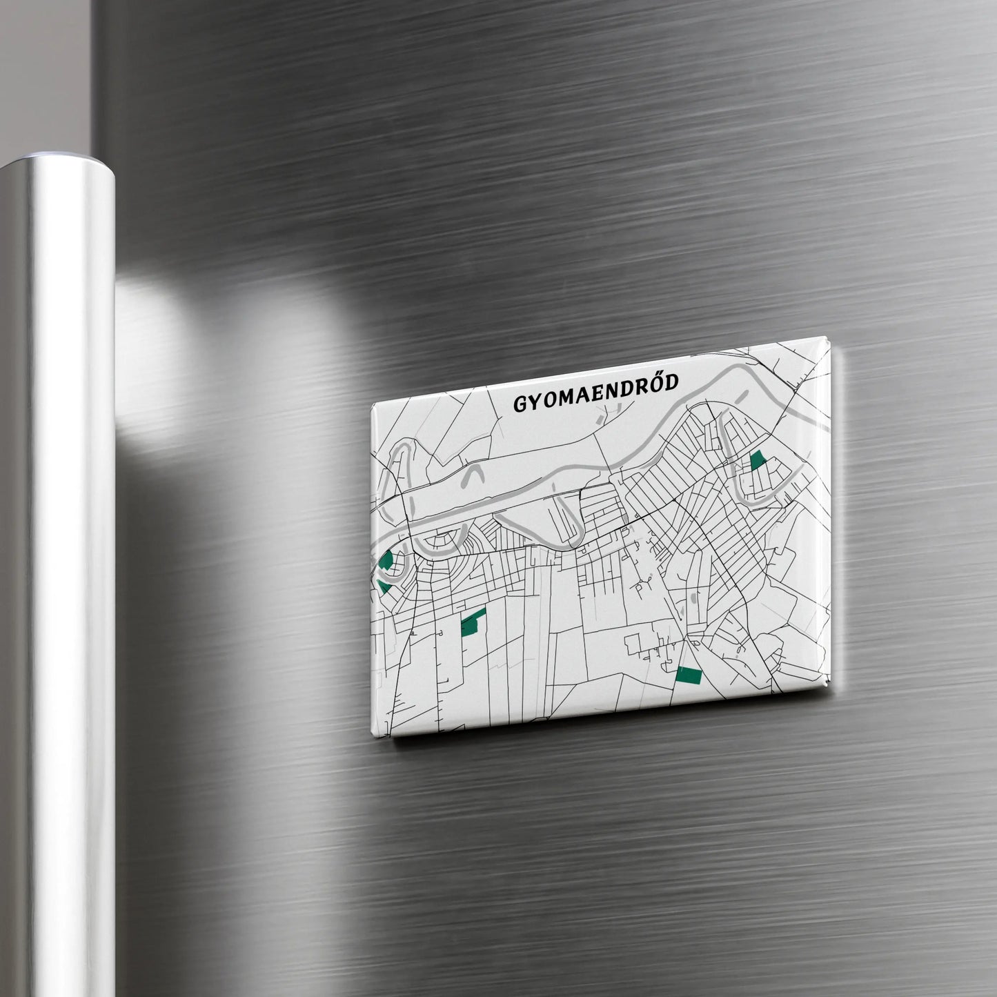 Gyomaendrőd - Térképes hűtőmágnes