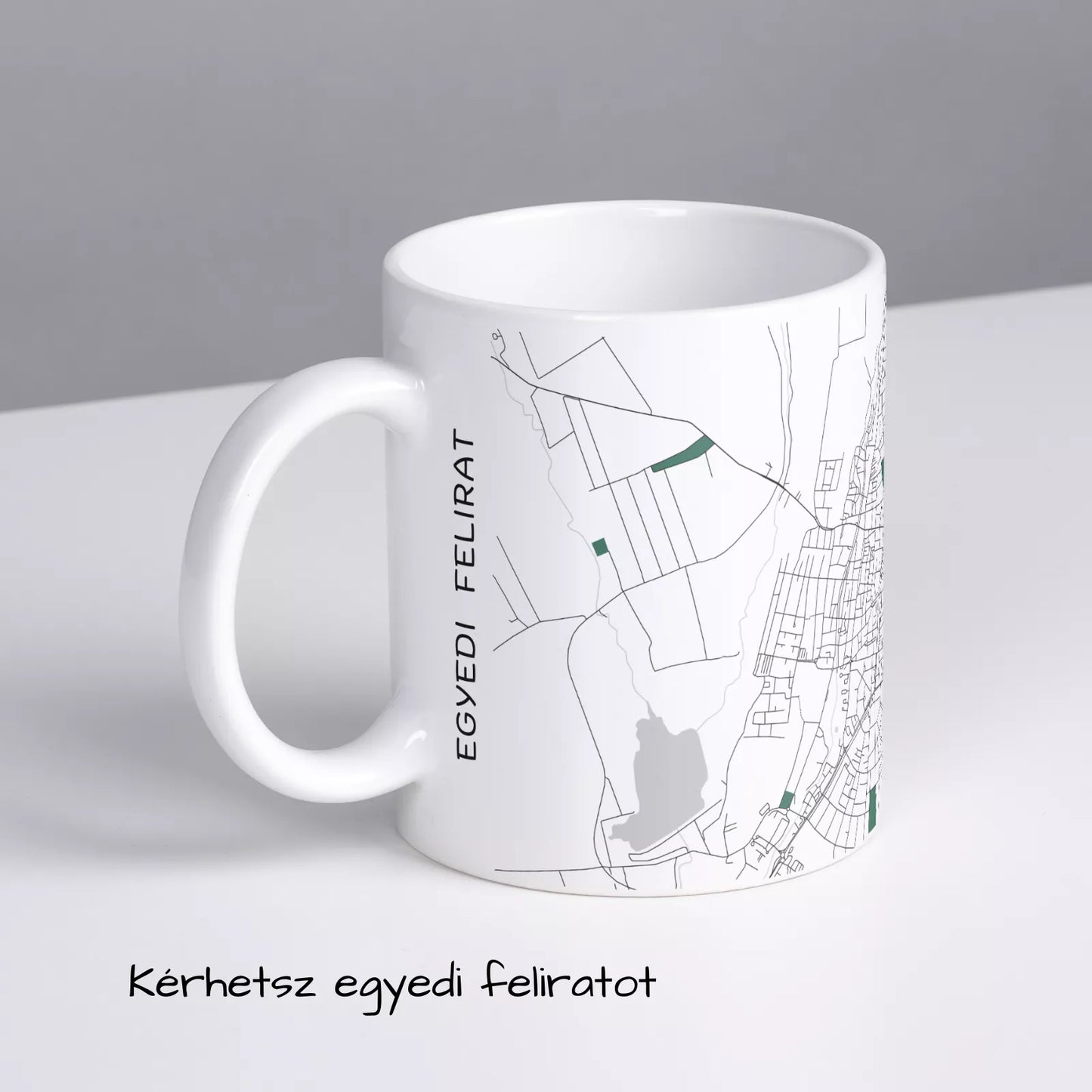 Gyöngyös - Térképes bögre