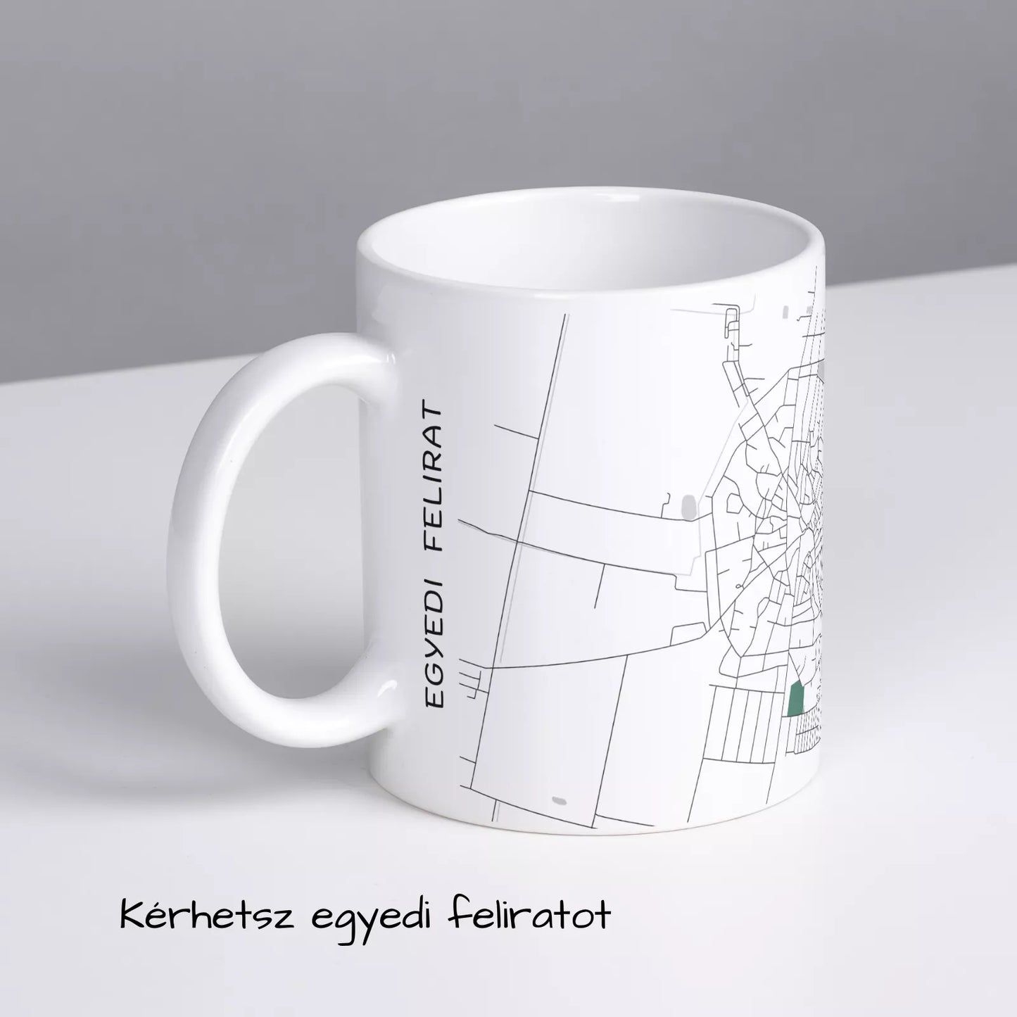 Jászapáti - Térképes bögre