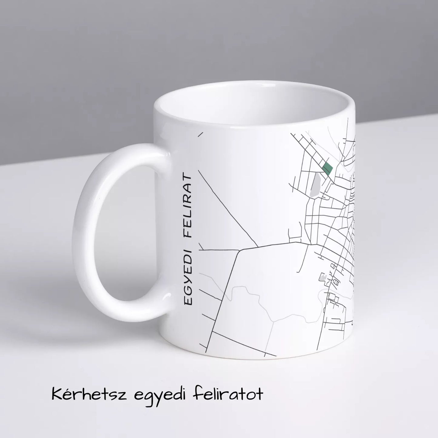 Jászárokszállás - Térképes bögre