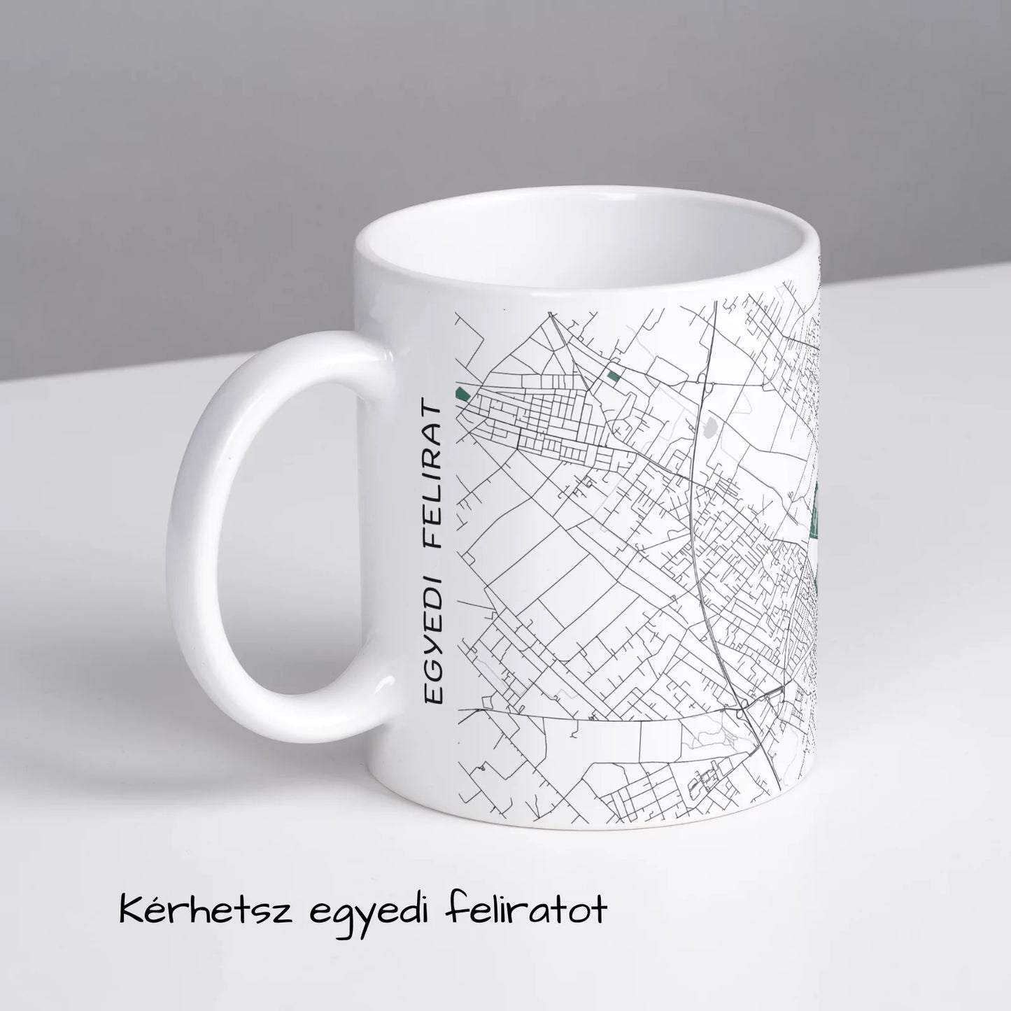 Kecskemét - Térképes bögre