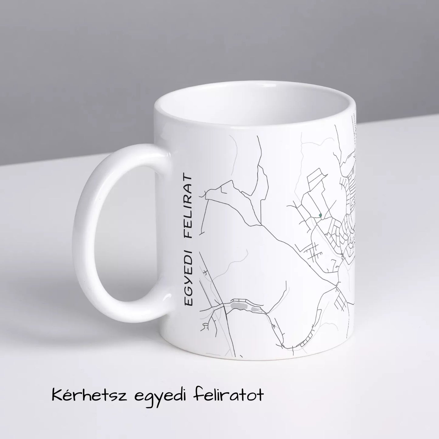 Komló - Térképes bögre