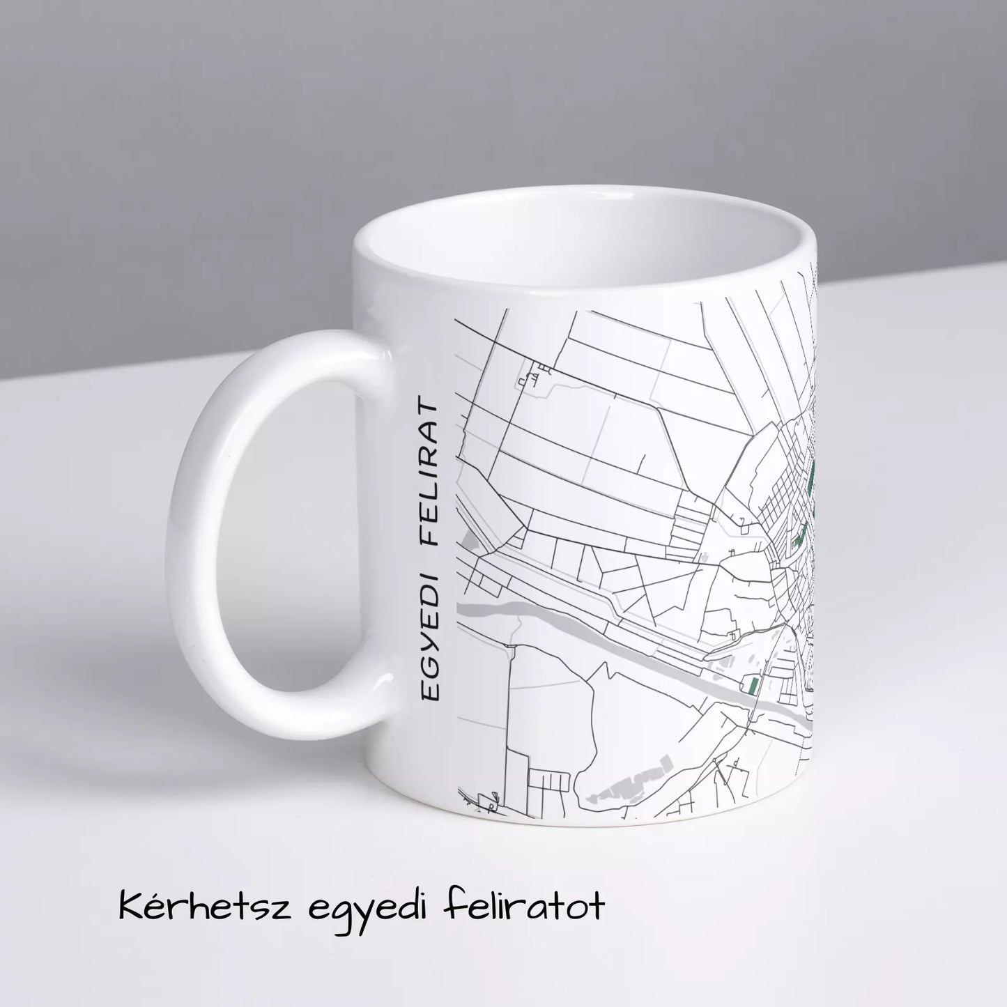 Makó - Térképes bögre