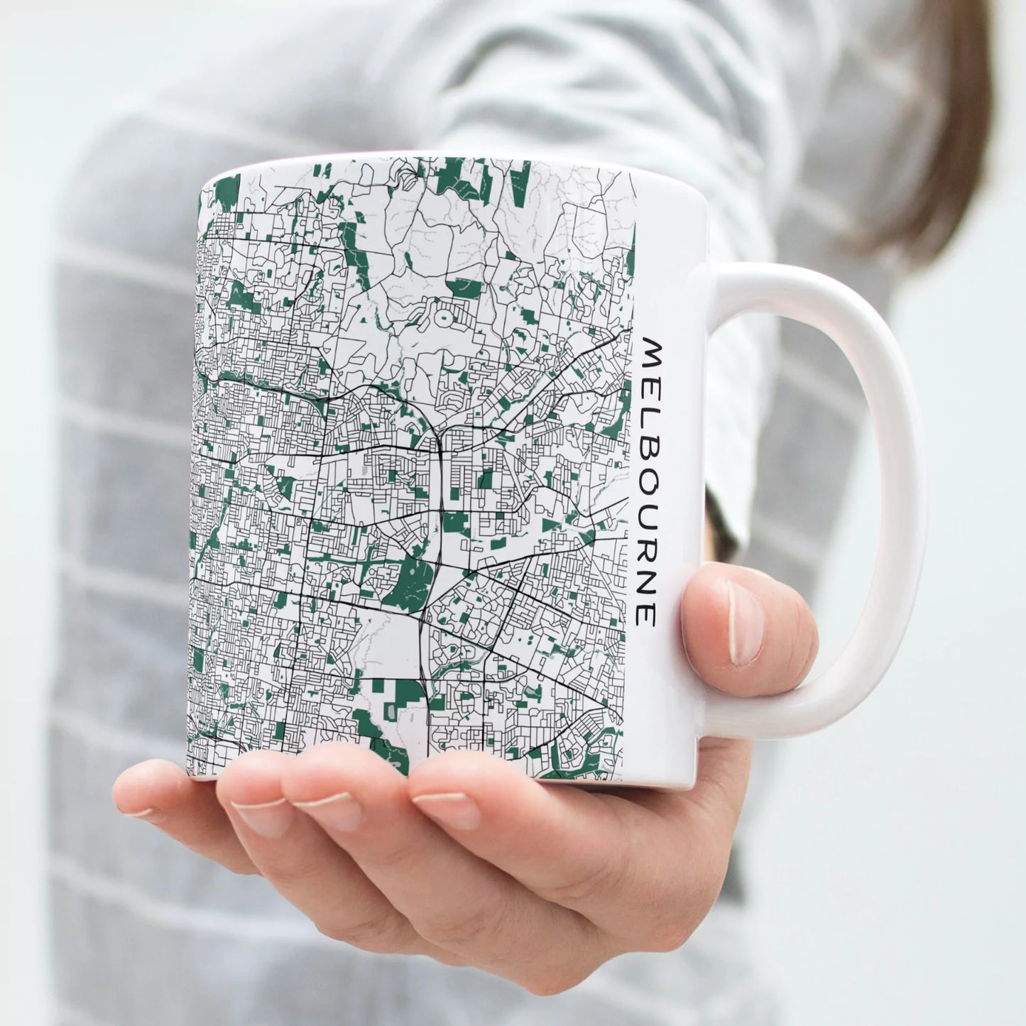 Melbourne - Térképes bögre