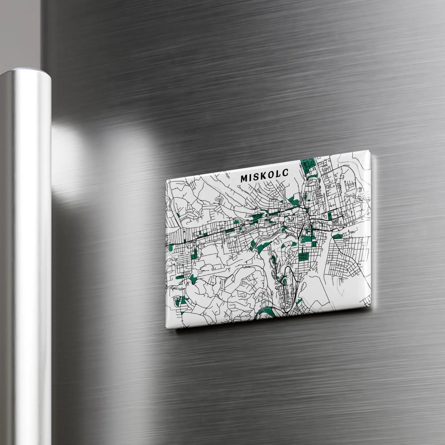 Miskolc - Térképes hűtőmágnes