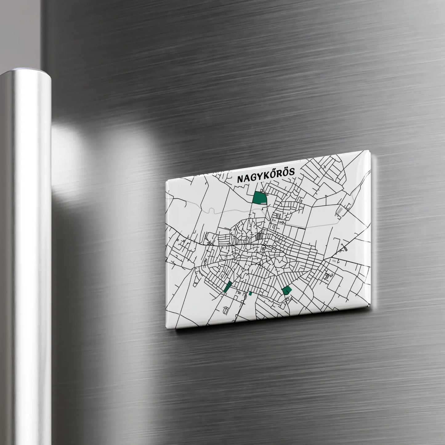 Nagykőrös - Térképes hűtőmágnes
