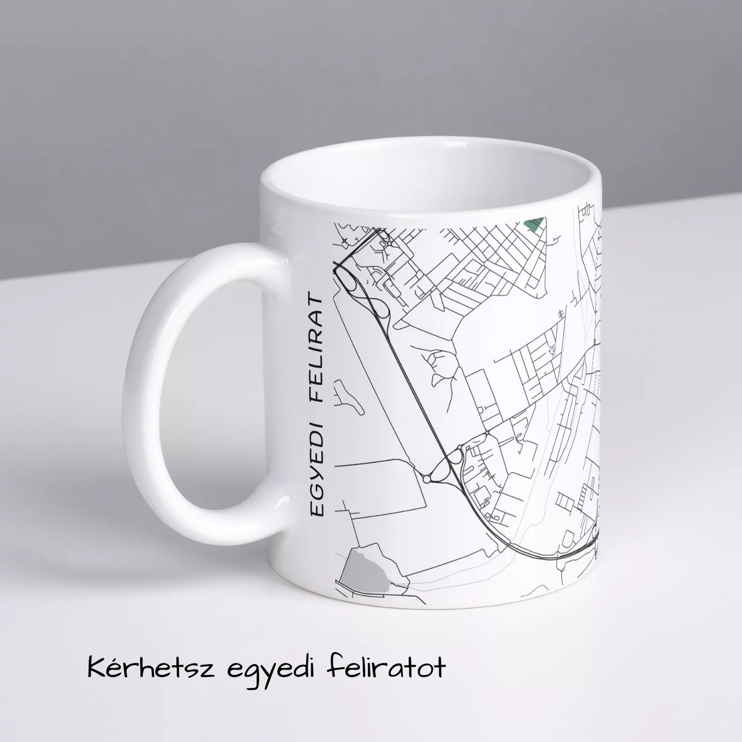 Nagytarcsa - Térképes bögre