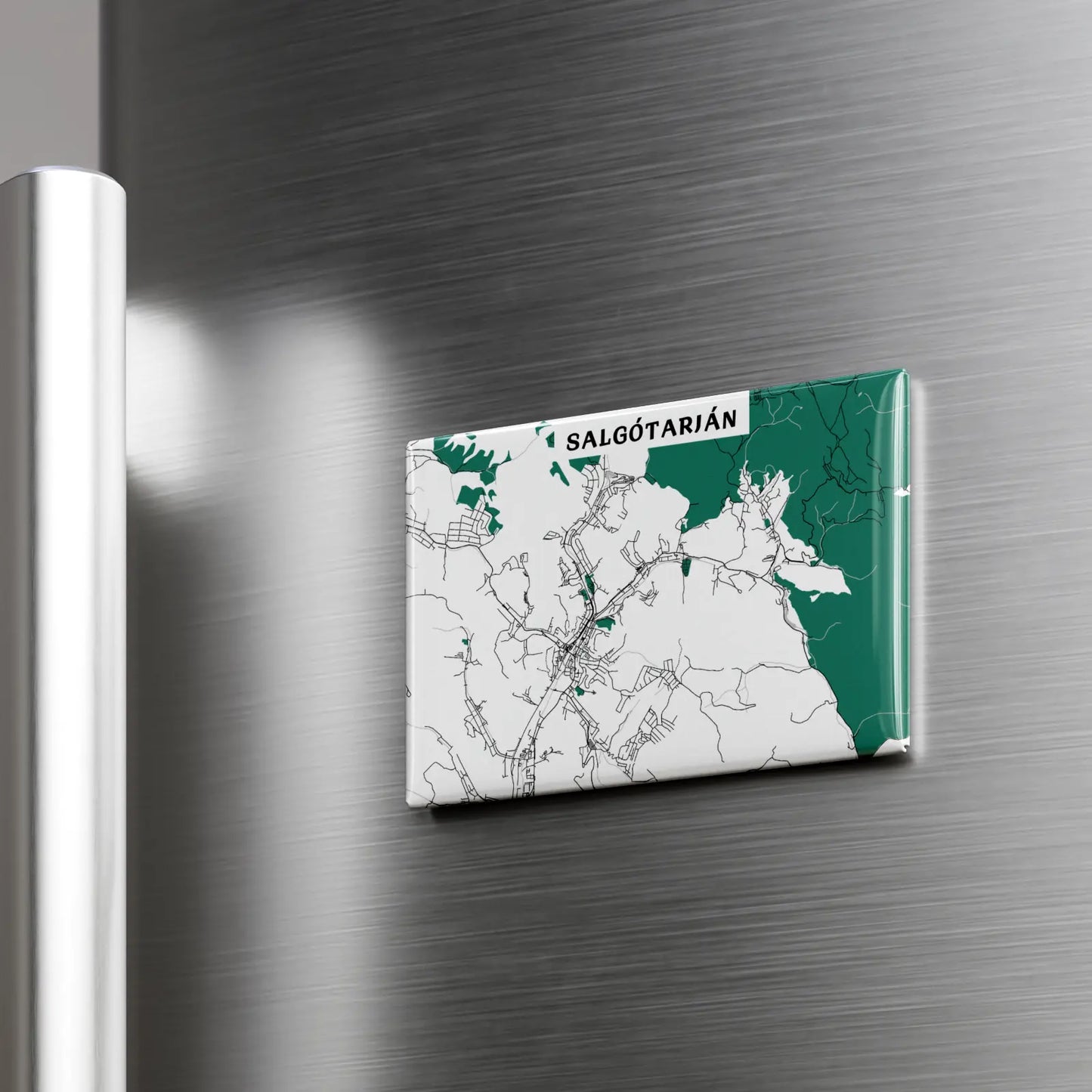 Salgótarján - Térképes hűtőmágnes