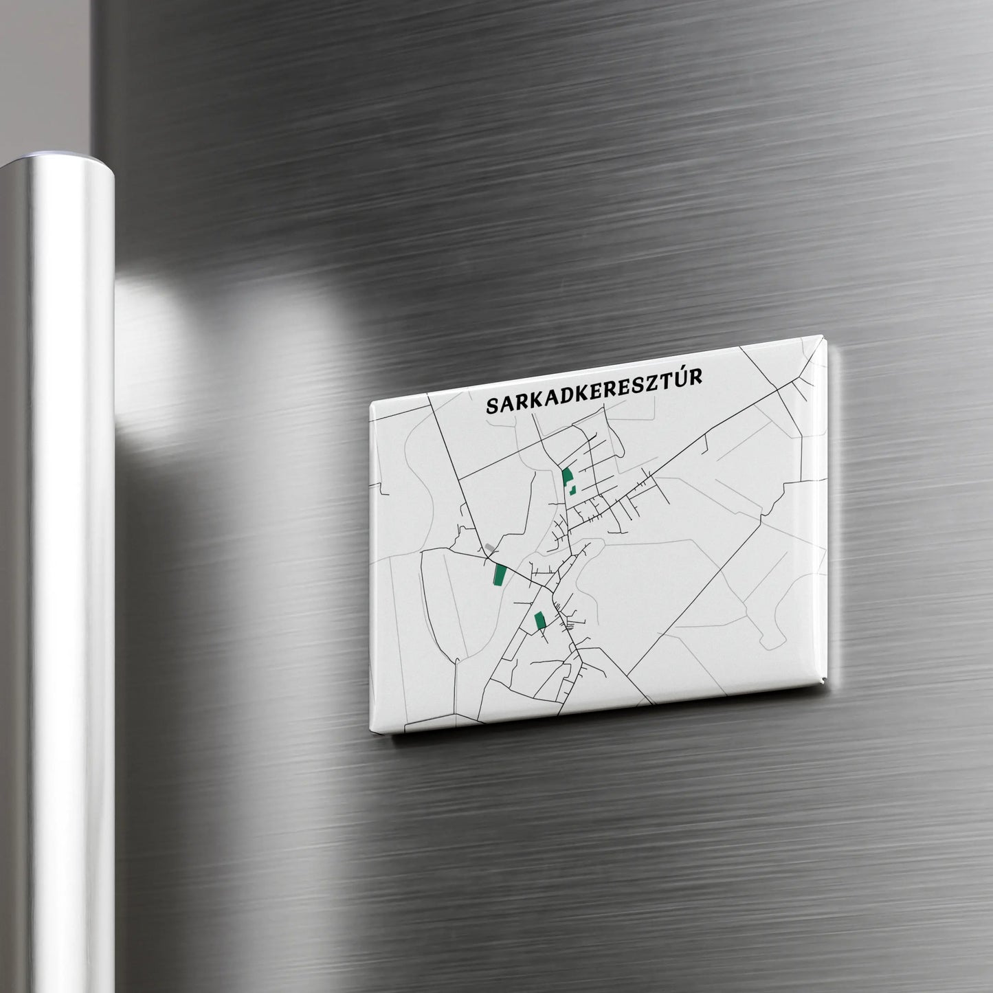 Sarkadkeresztúr - Térképes hűtőmágnes