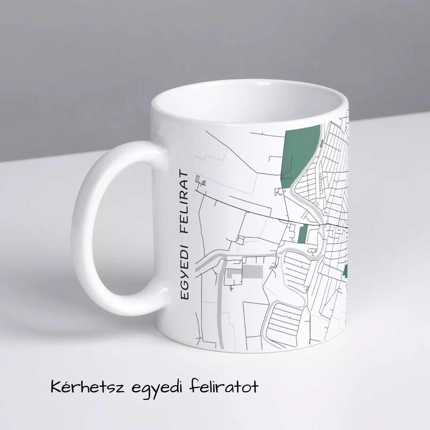 Szarvas - Térképes bögre