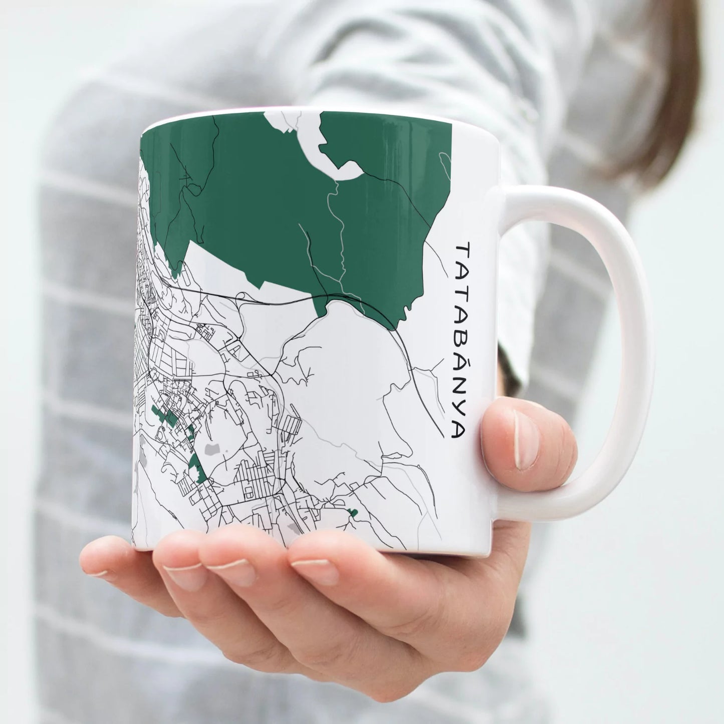 Tatabánya - Térképes bögre
