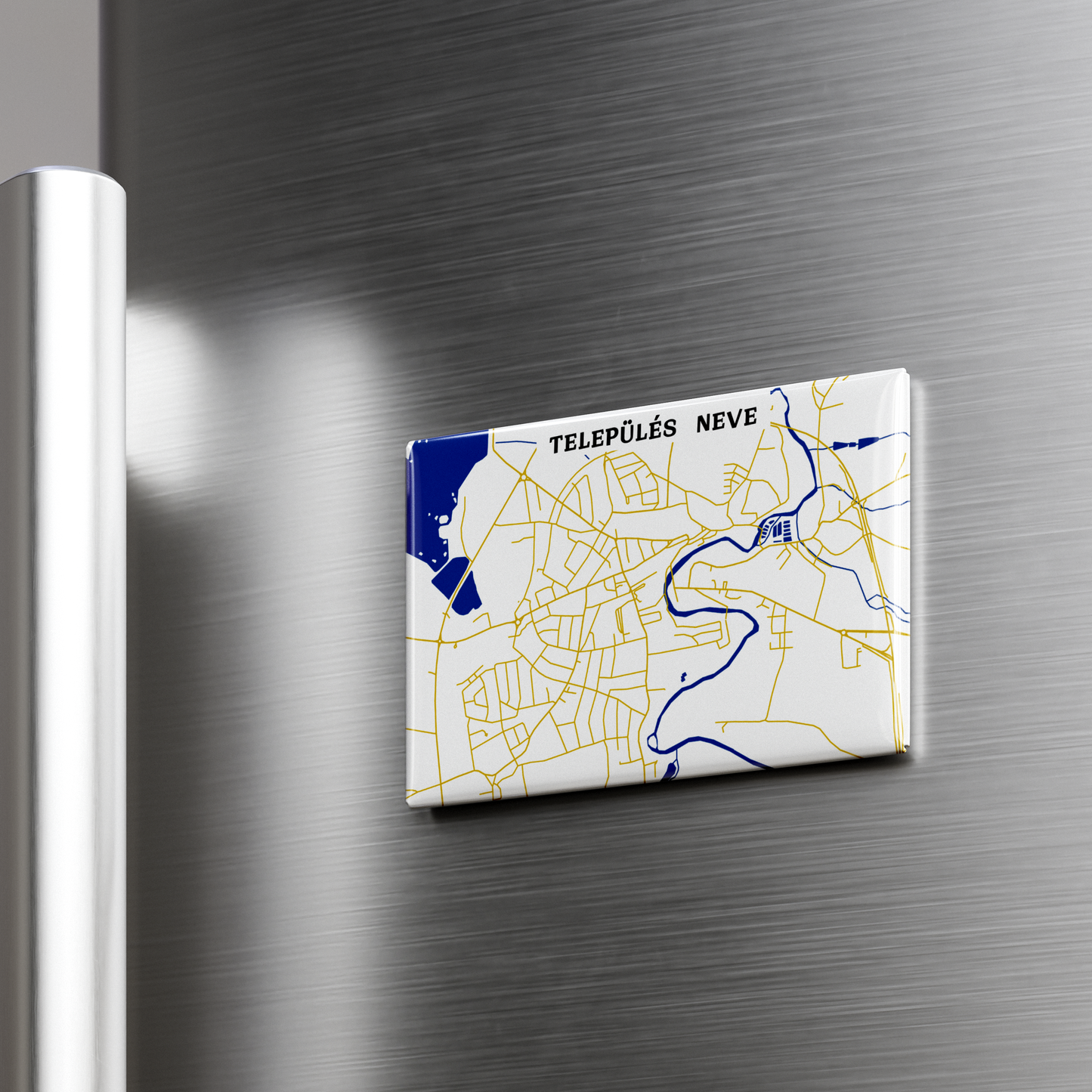 Térképes hűtőmágnes