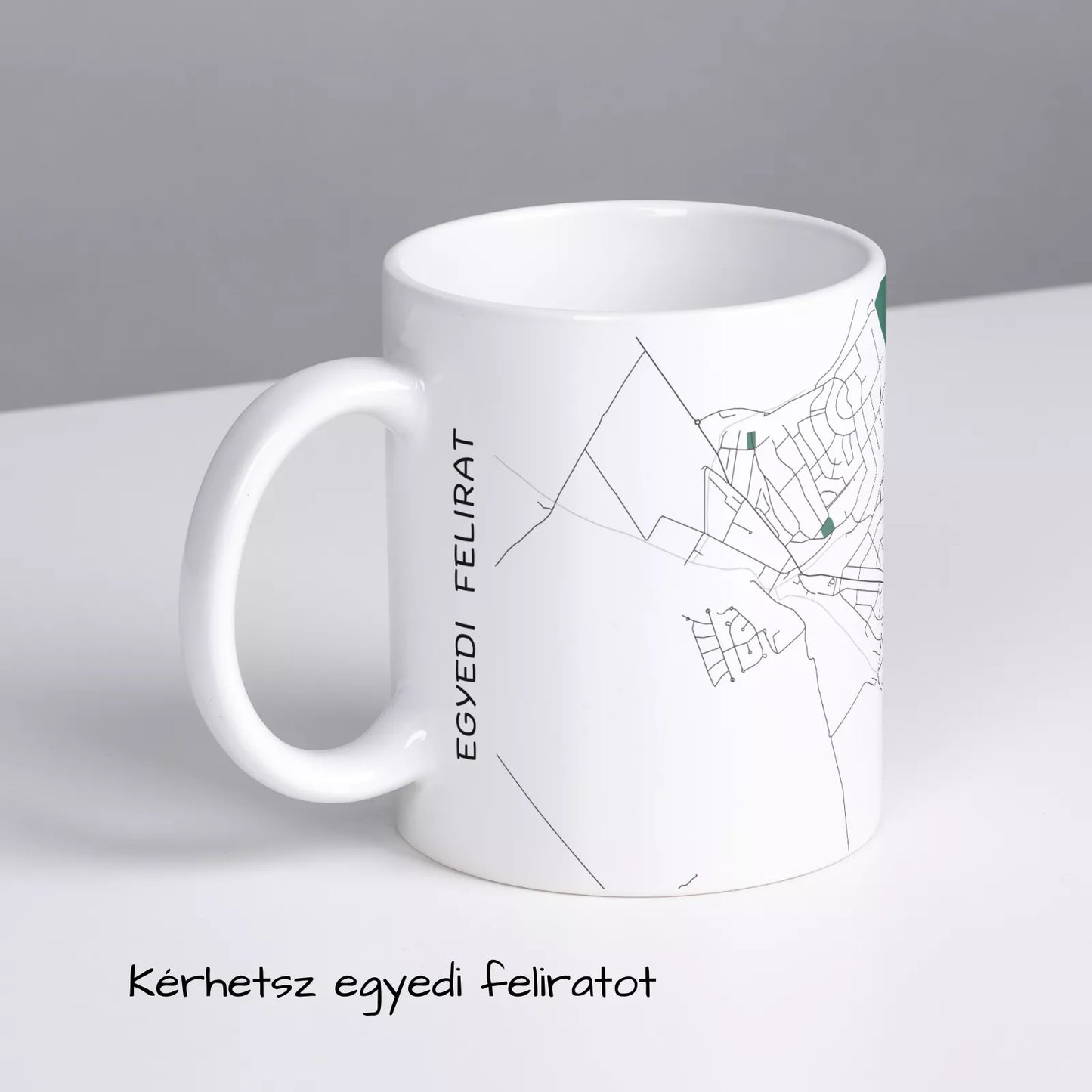 Telki - Térképes bögre