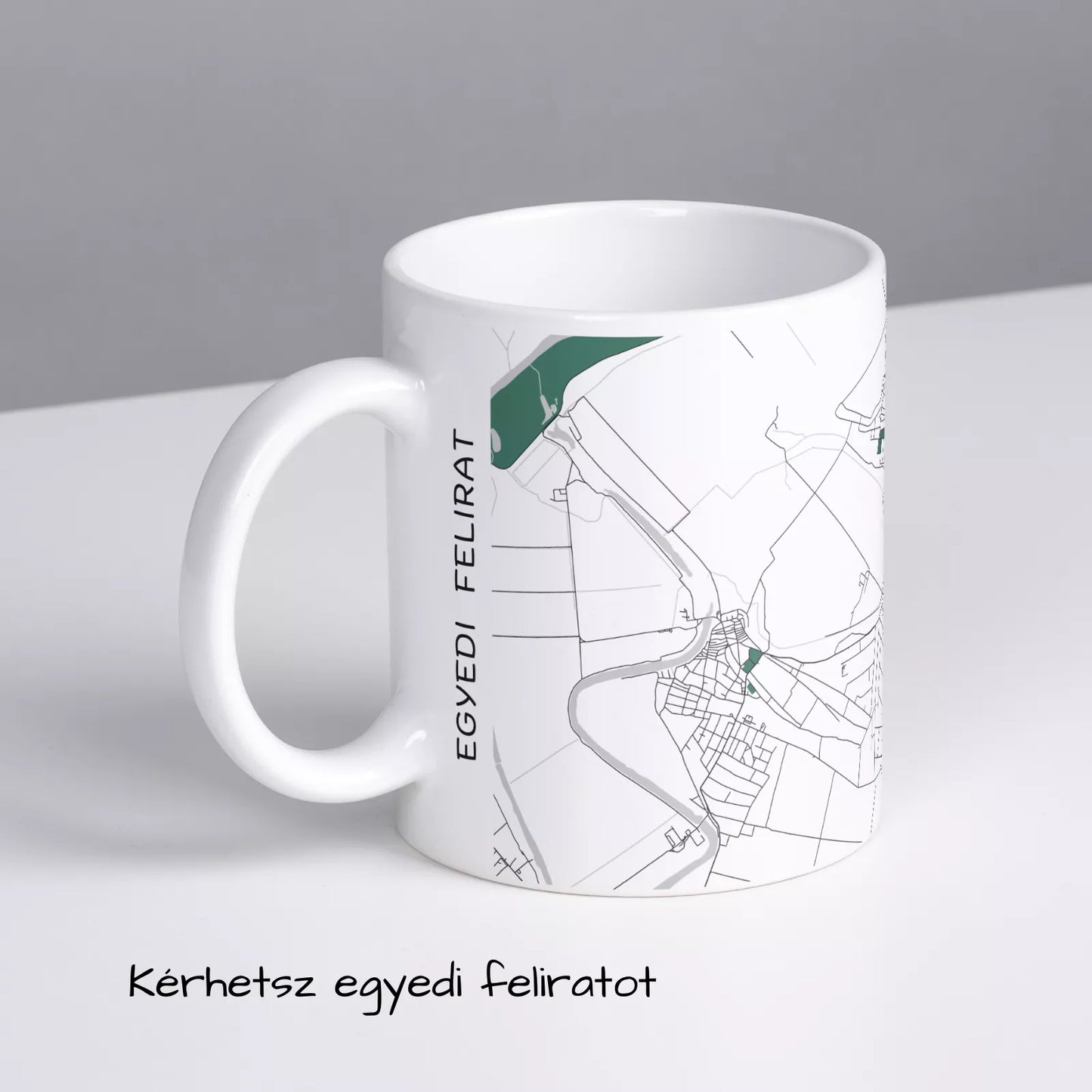 Tiszaföldvár - Térképes bögre