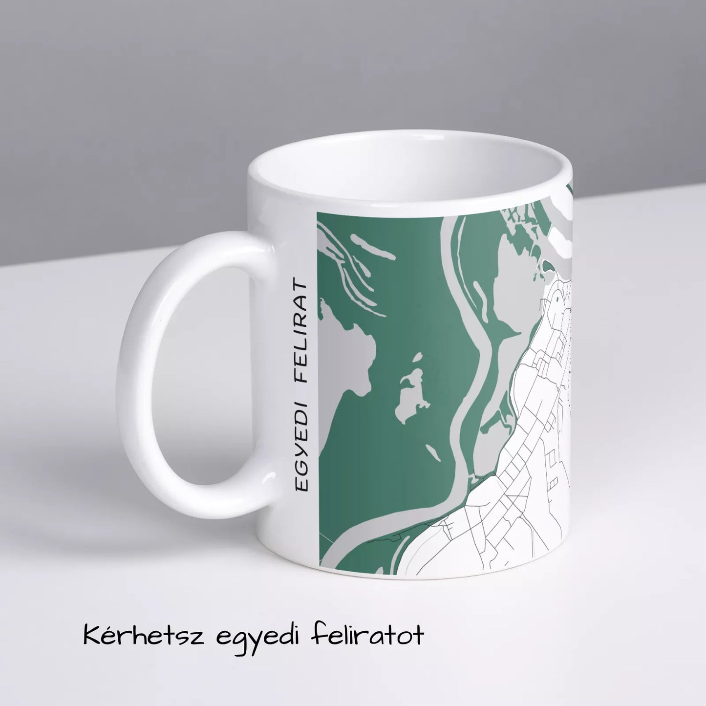 Tiszafüred - Térképes bögre