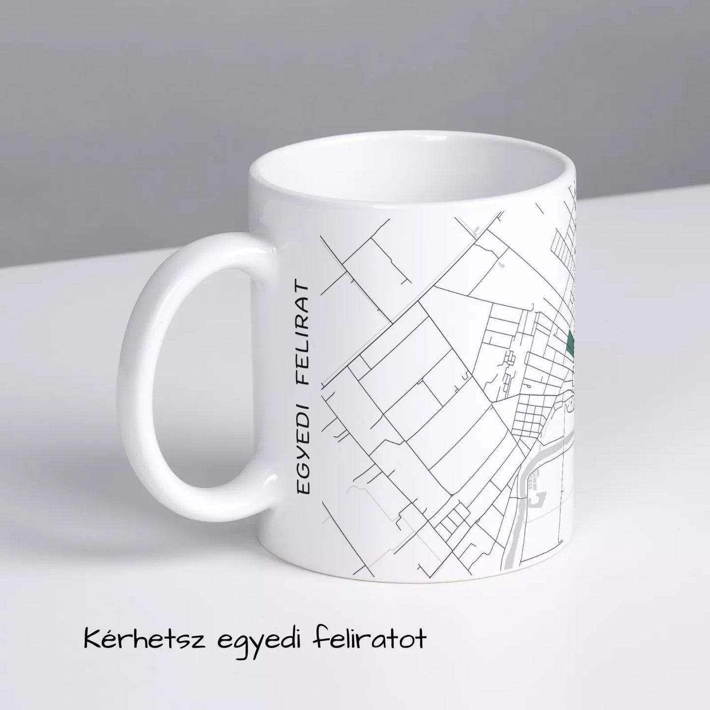 Tiszakécske - Térképes bögre