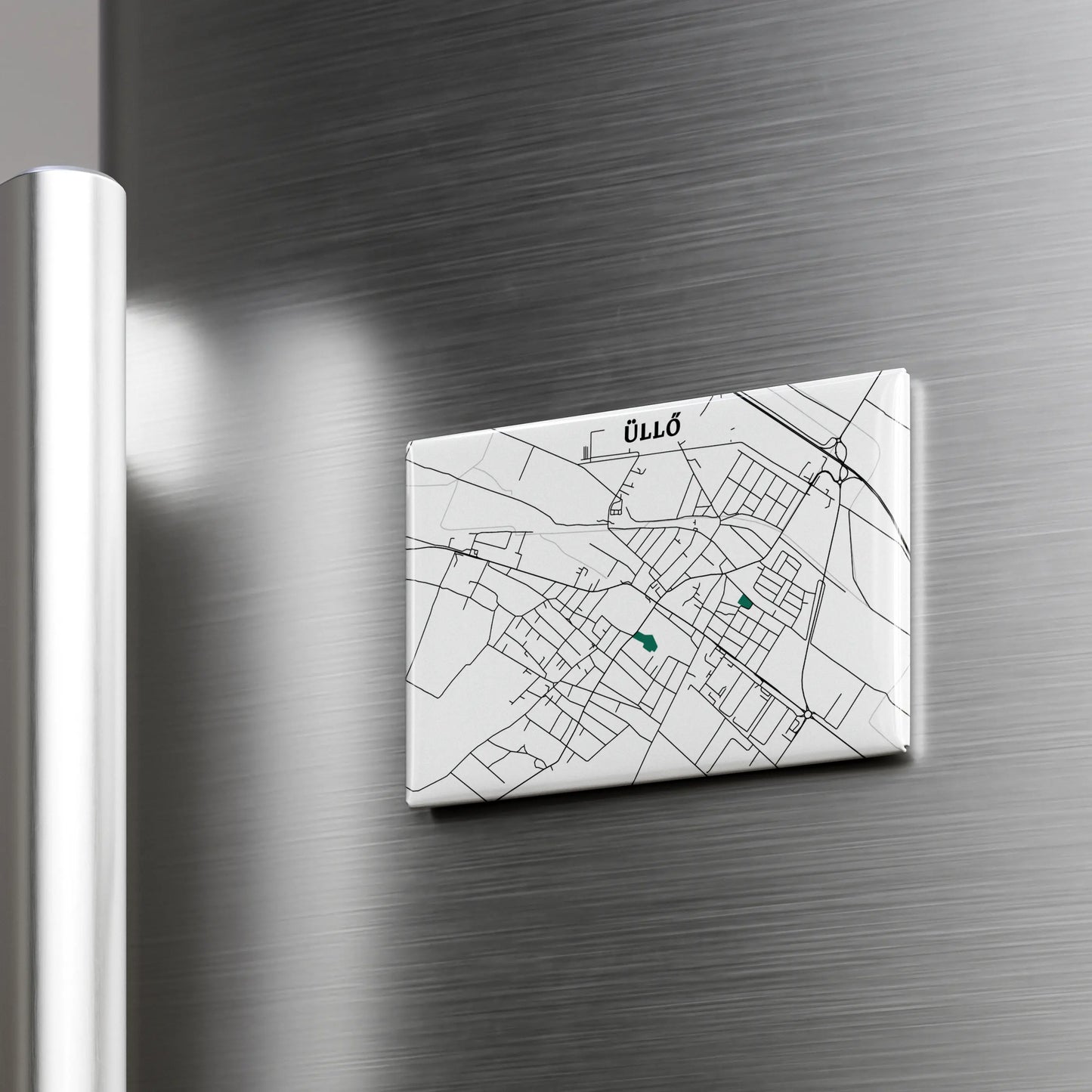 Üllő - Térképes hűtőmágnes