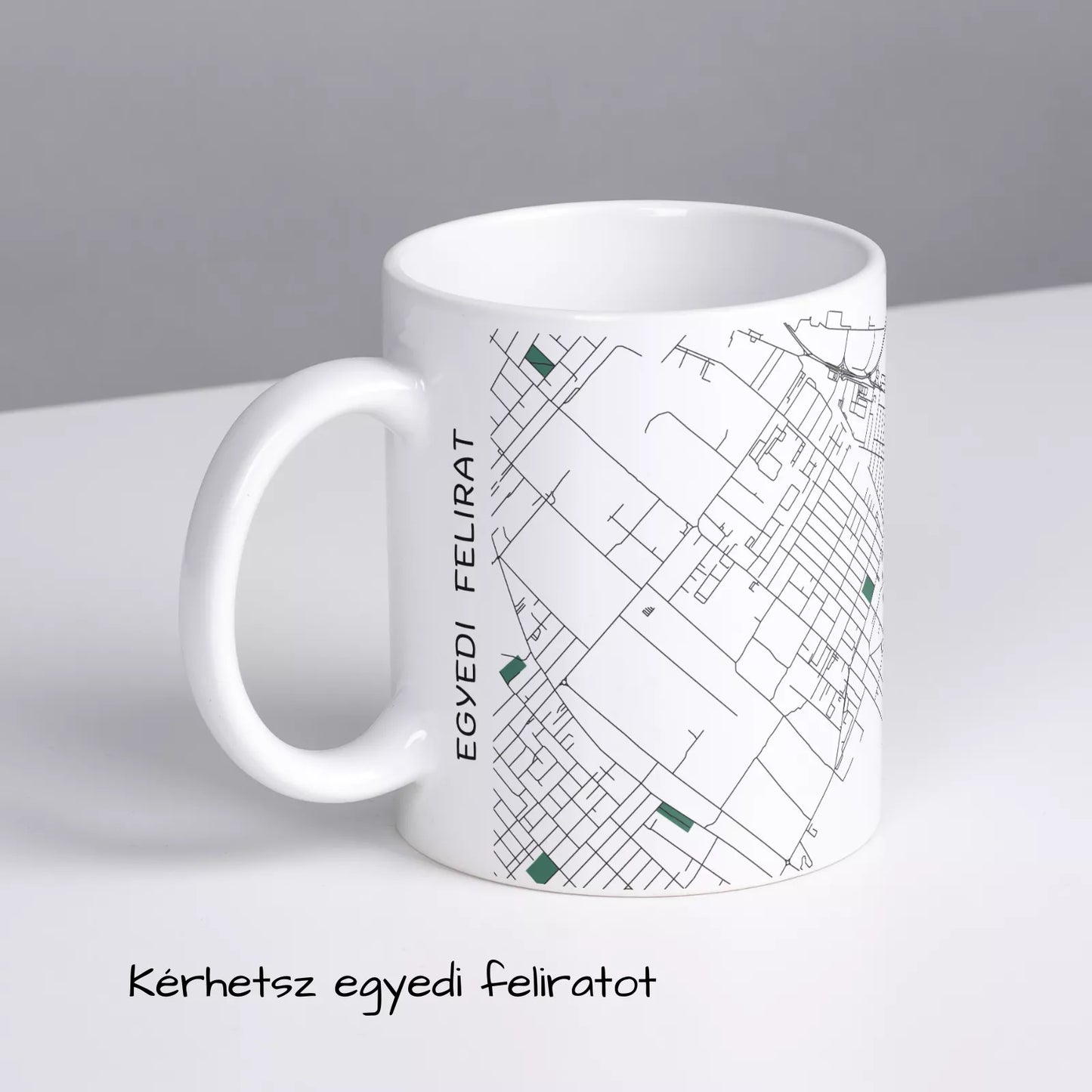 Vecsés - Térképes bögre