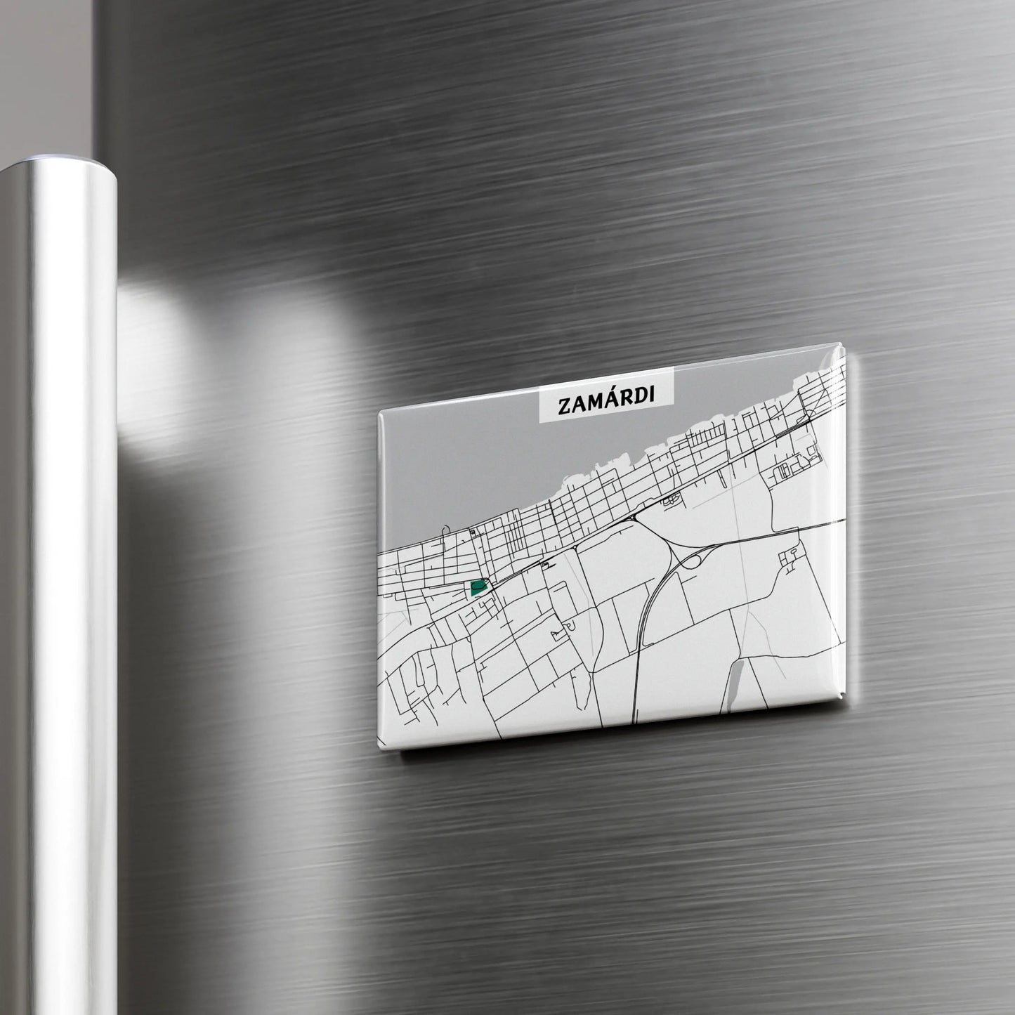 Zamárdi - Térképes hűtőmágnes