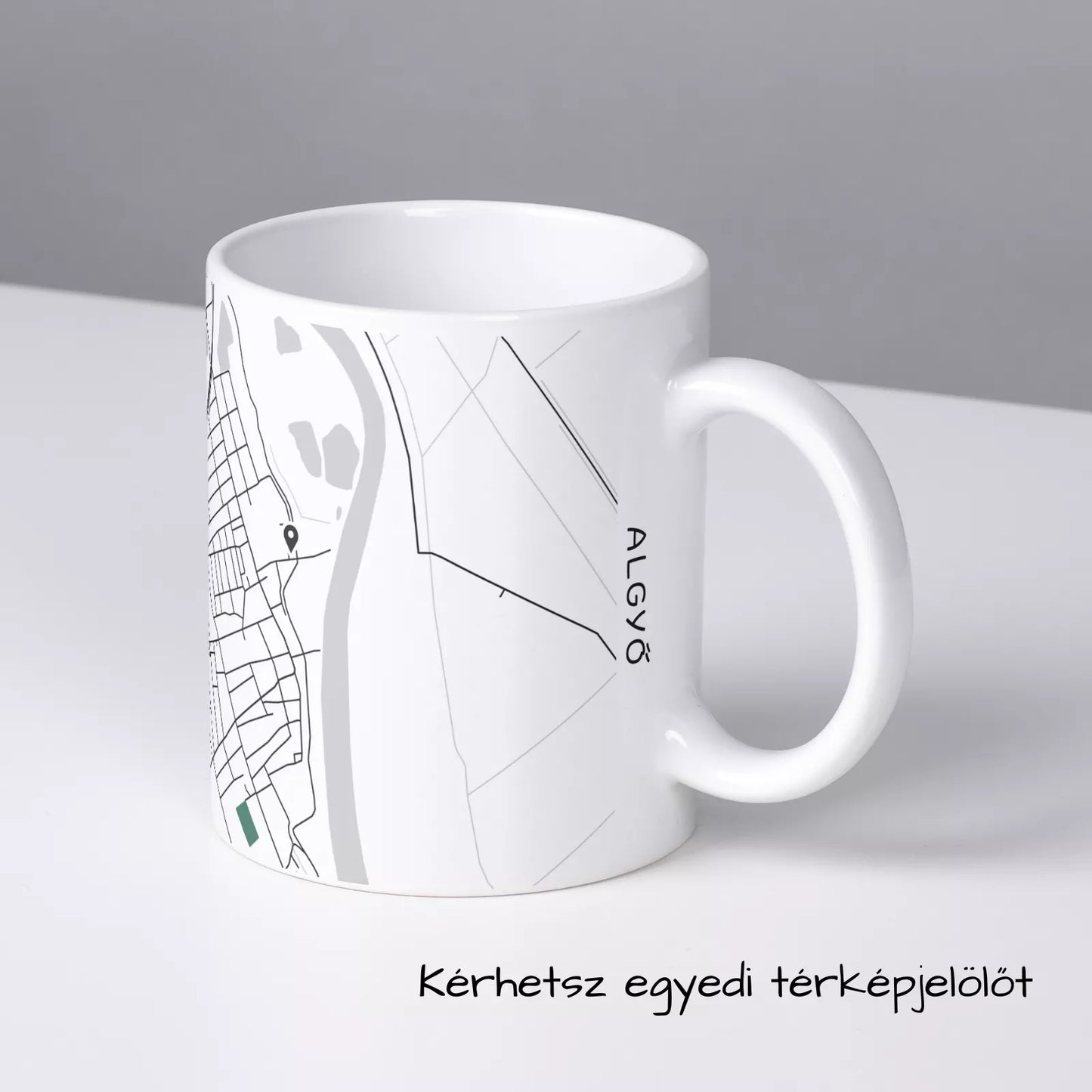 Algyő - Térképes bögre
