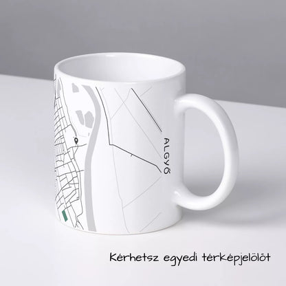 Algyő - Térképes bögre