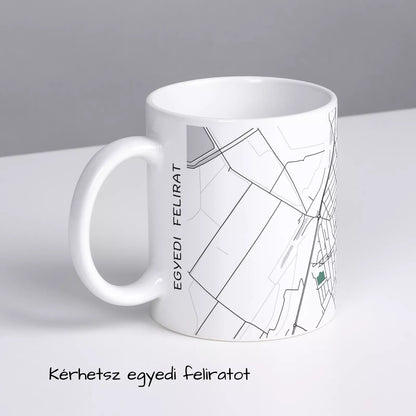 Algyő - Térképes bögre