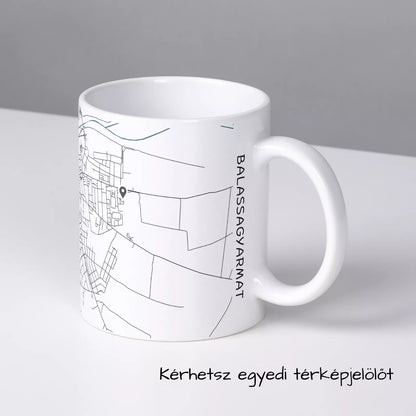 Balassagyarmat - Térképes bögre