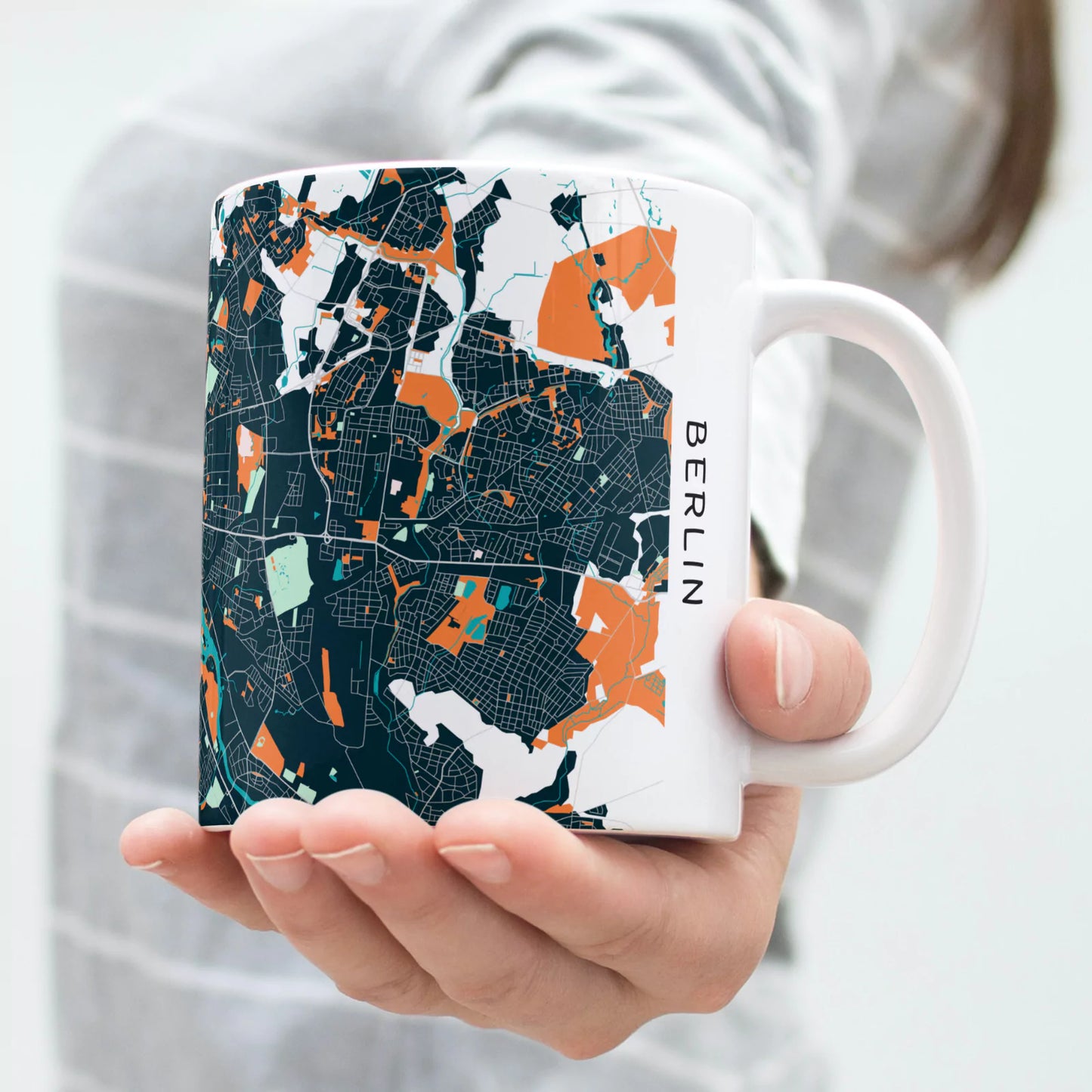 Berlin - Térképes bögre