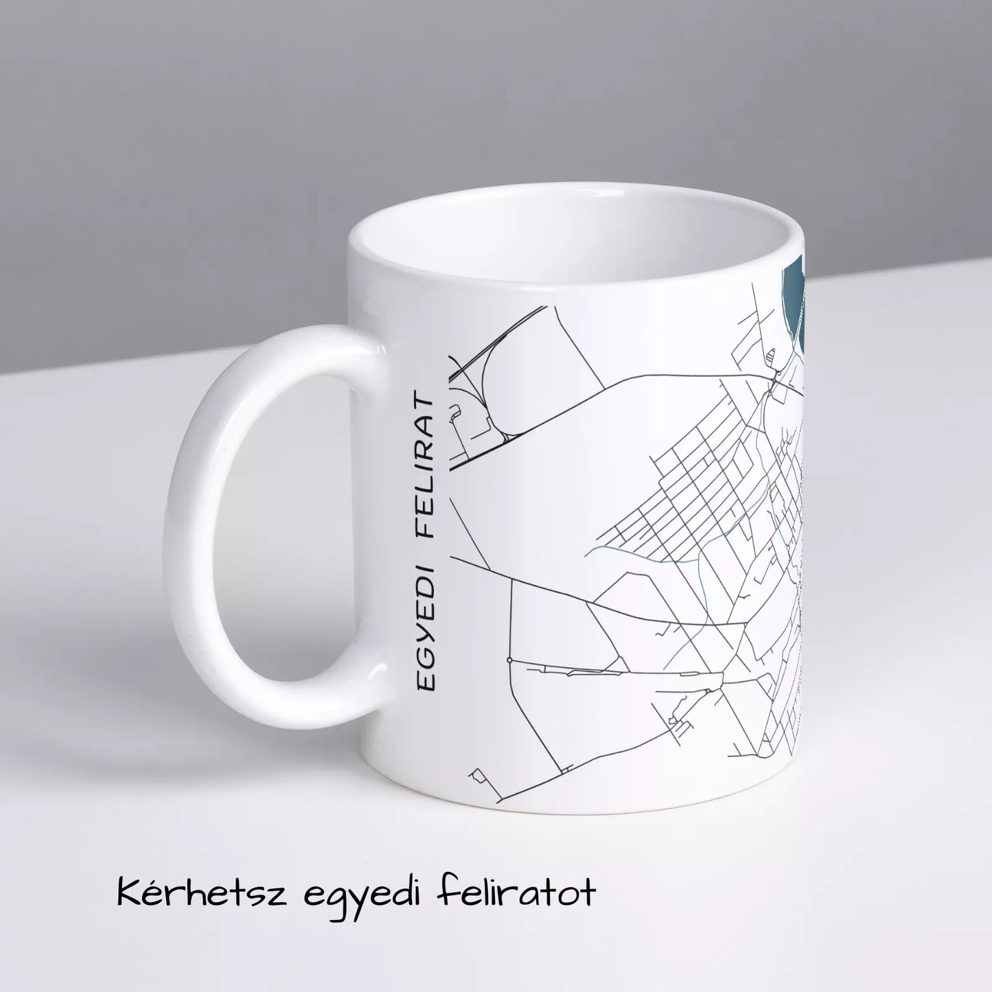 Bicske - Térképes bögre