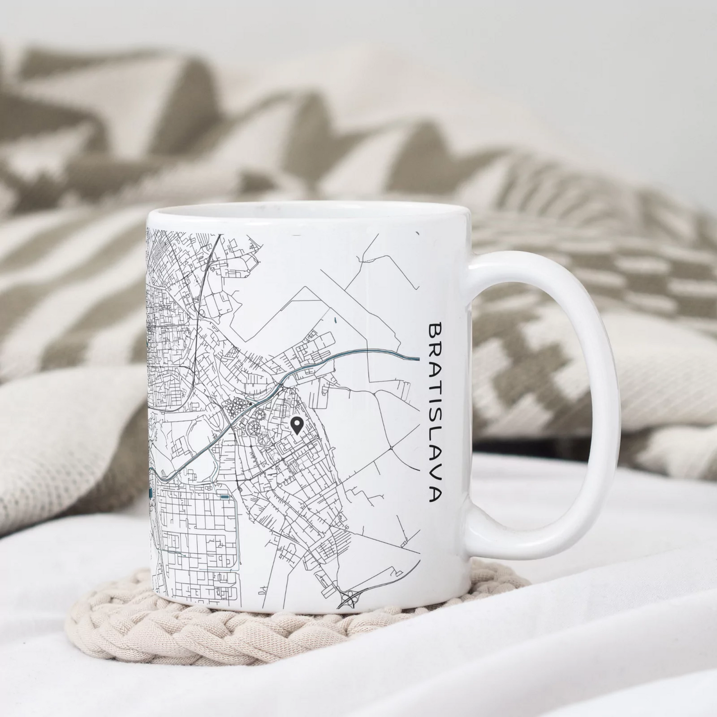 Pozsony - Térképes bögre