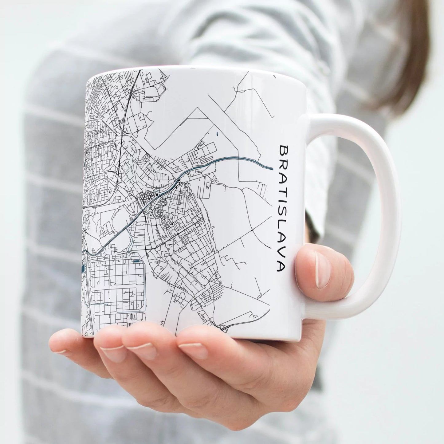 Pozsony - Térképes bögre