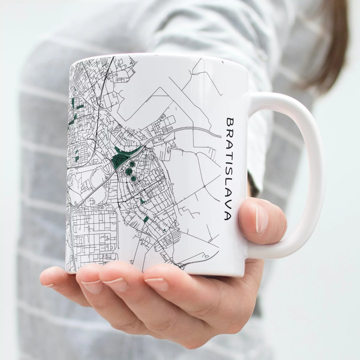 Pozsony - Térképes bögre