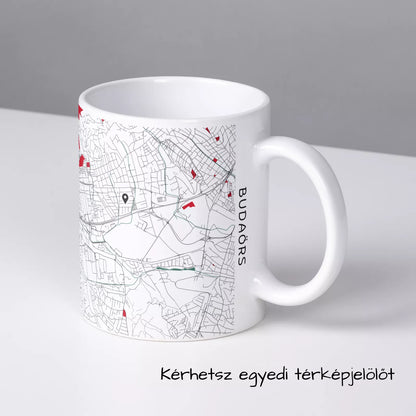 Budaörs - Térképes bögre