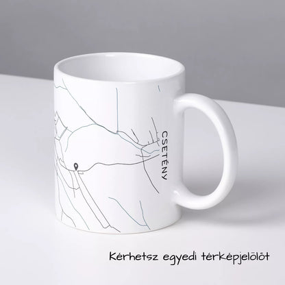 Csetény - Térképes bögre