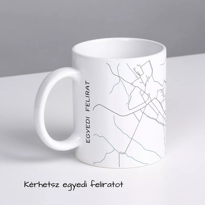 Csetény - Térképes bögre