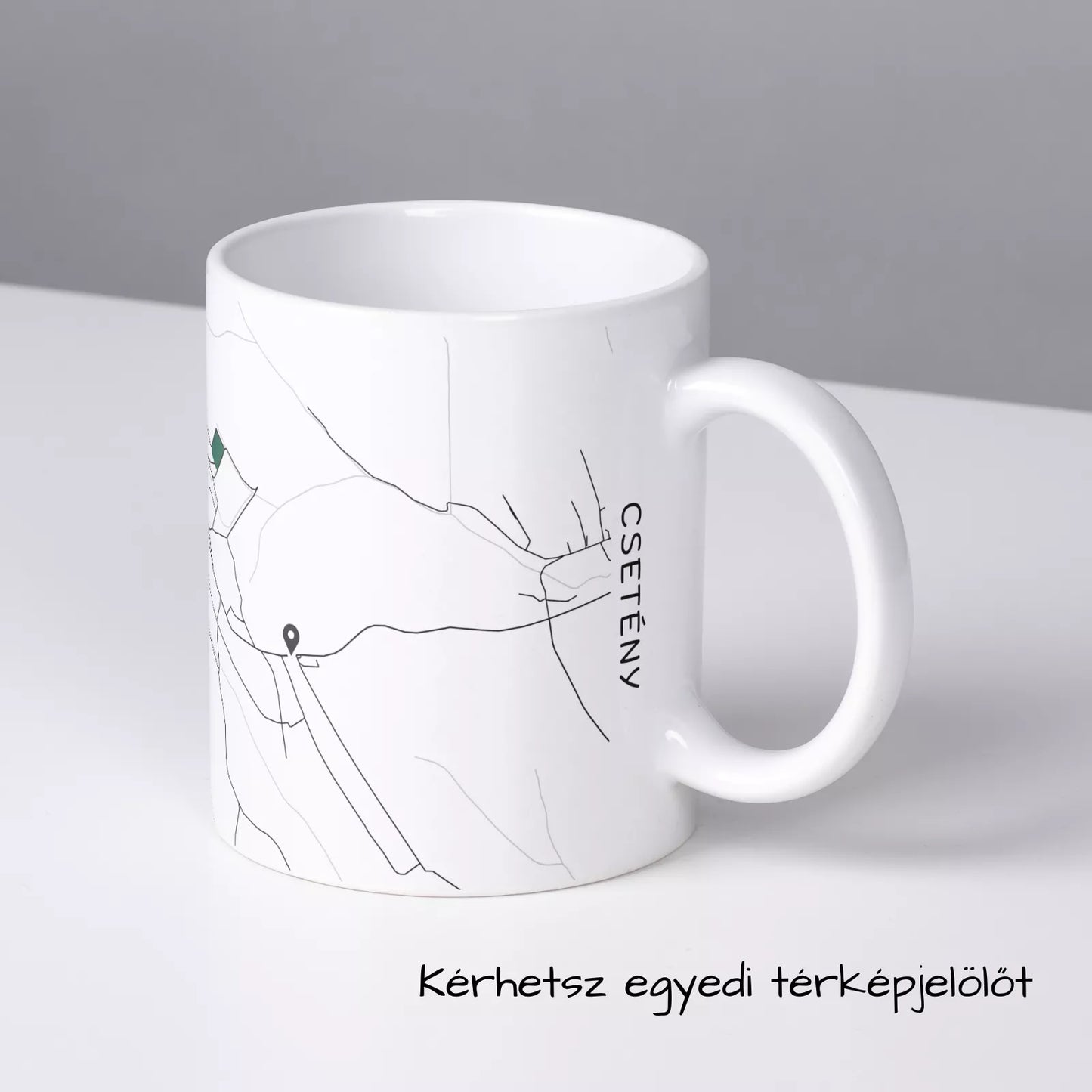 Csetény - Térképes bögre