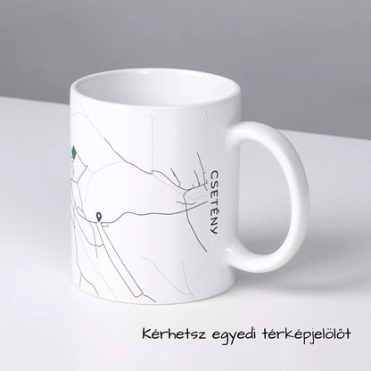 Csetény - Térképes bögre