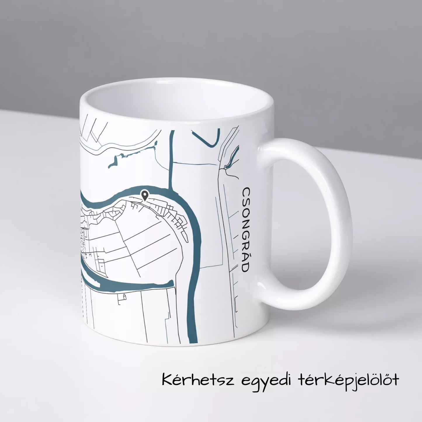 Csongrád - Térképes bögre