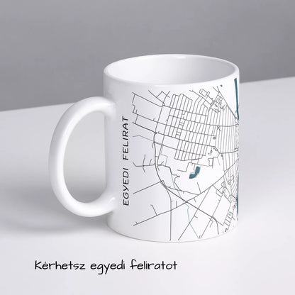 Csongrád - Térképes bögre