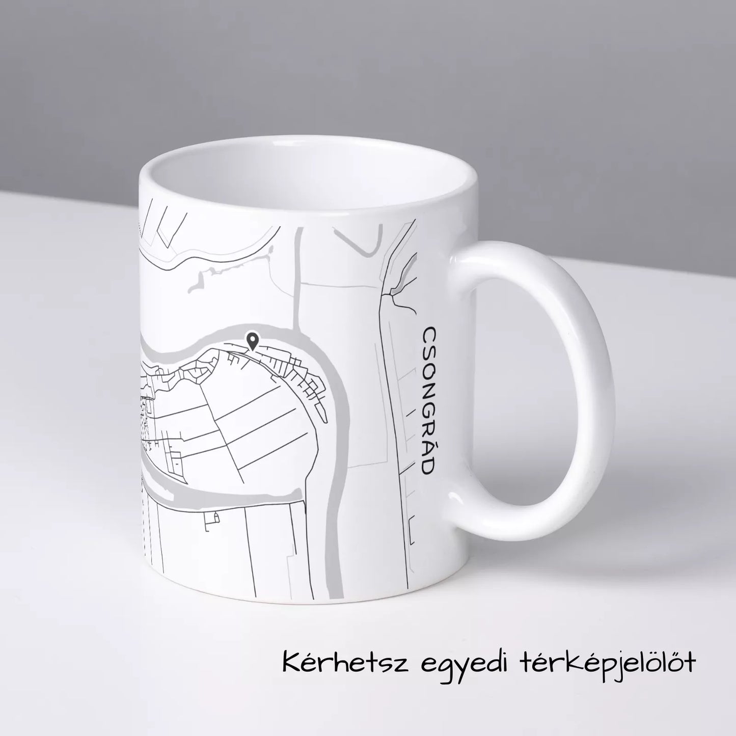 Csongrád - Térképes bögre