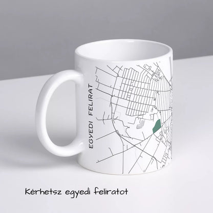 Csongrád - Térképes bögre