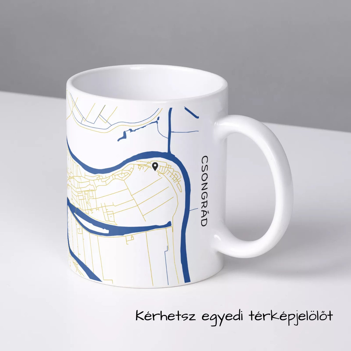 Csongrád - Térképes bögre